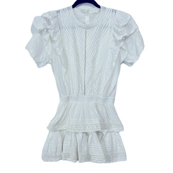 Maia Bergman Mery Dress White Summer mini dress women’s size XL - Picture 4 of 9
